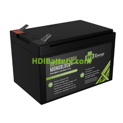 Batera de LiFePO4 PFS Energy 12.8V 15Ah | PFS-MK12-12V15Ah-C32